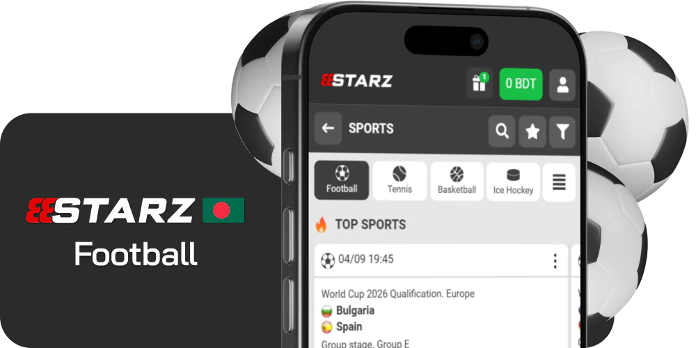 Place football bets using 888starz platform in Bangladesh